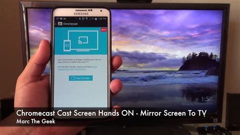 Chromecast Cast Screen Feature How To Mirror Screen To Tv Youtube