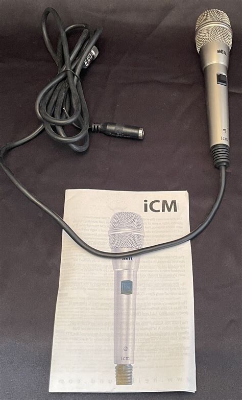 Heil Icm Desk Mic For Icom Rigs Silver 8 Pin Cable Attached Ebay