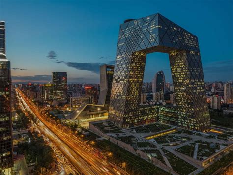 Beijing Central Business District Wallpaper In 1024x768 Resolution