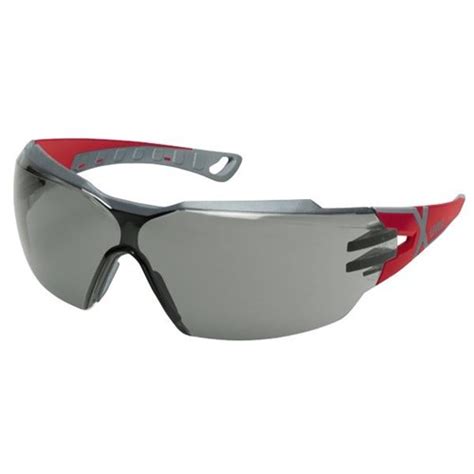 uvex pheos cx2 safety glasses grey lens red grey officemax nz