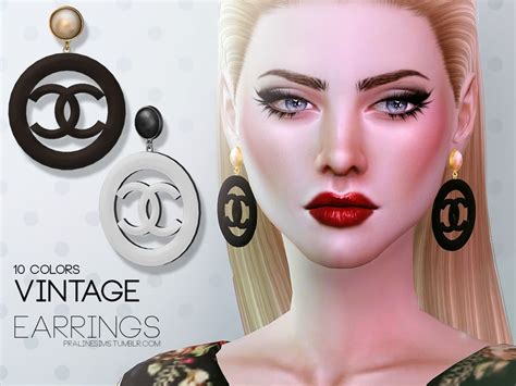 Sims 4 Ccs The Best Vintage Earrings By Pralinesims