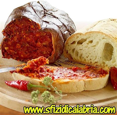 Nduja Calabrese Spicy Spreadable Sausage Original Salami From Calabria