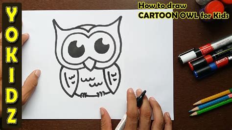 Allow us to share with you our useful techniques and strategies of the video guide entitled how to draw an owl for kids. How to draw a CARTOON OWL for kids - YouTube