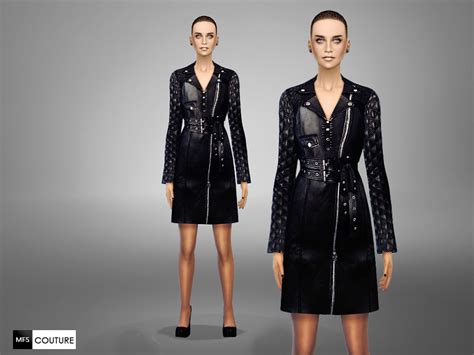 Leather Trench Coat By Missfortune At Tsr Sims 4 Nexus