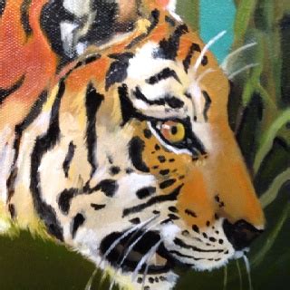 Detail Of My Newly Completed Tiger Oil Painting Oil Painting Artwork