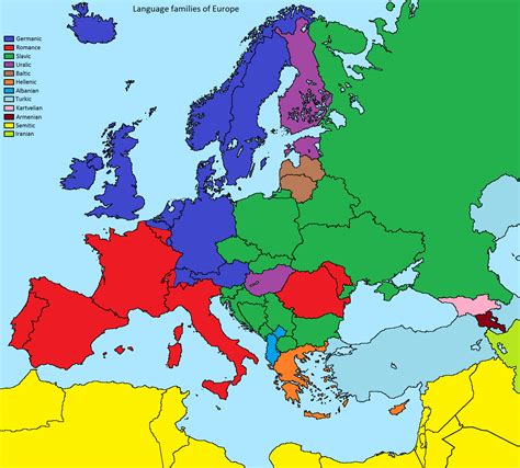 English Language Map Of Europe United States Map