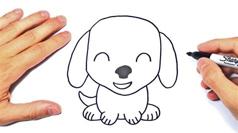 Cómo Dibujar Un Perro Para Niños Dibujo Fácil De Perro Paso A Paso