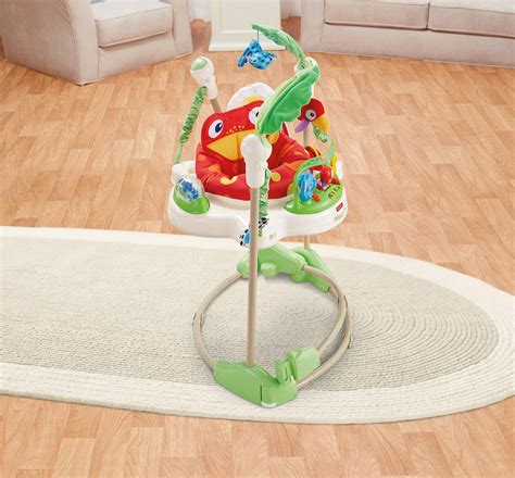 Colorful graphics included in it offer tactile stimulation. Amazon.com : Fisher-Price Rainforest Jumperoo : Infant ...