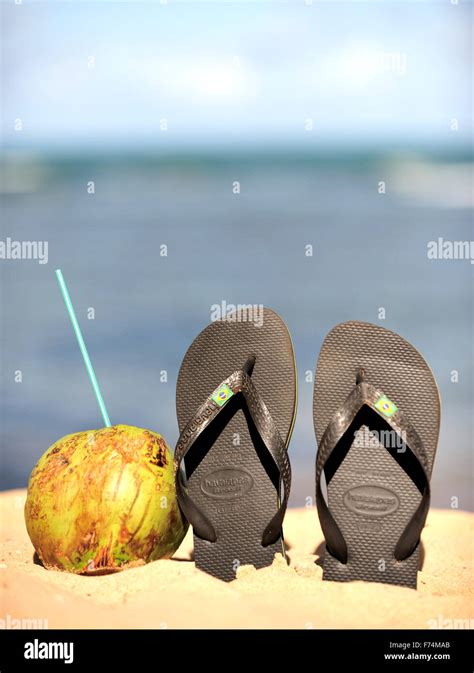 Beach Thongs Stock Photo Alamy