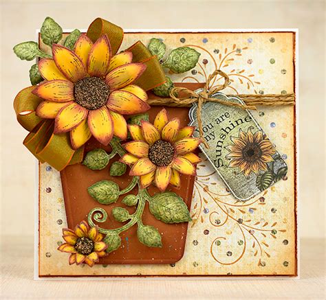 Sunny Sunflowers By Stamptress1 At Splitcoaststampers Heartfelt