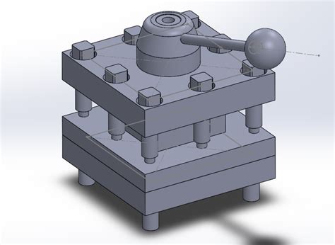 Tool Post Design And Assembly 3d Cad Model Library Grabcad