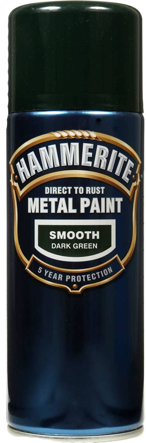 Hammerite Dark Green Gloss Spray Paint 400ml Departments Diy At Bandq