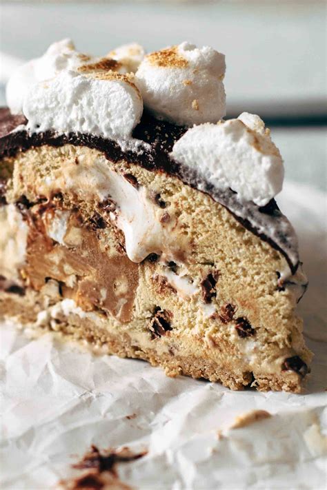 Peanut Butter Smores Ice Cream Cake Also The Crumbs Please
