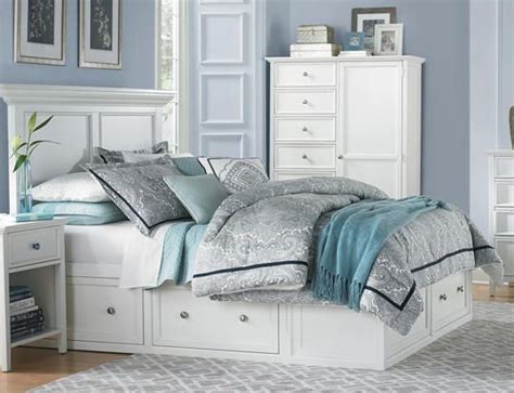 Browse bedroom decorating ideas and layouts. Abbott White Queen Storage Bed - Art Van Furniture | King ...