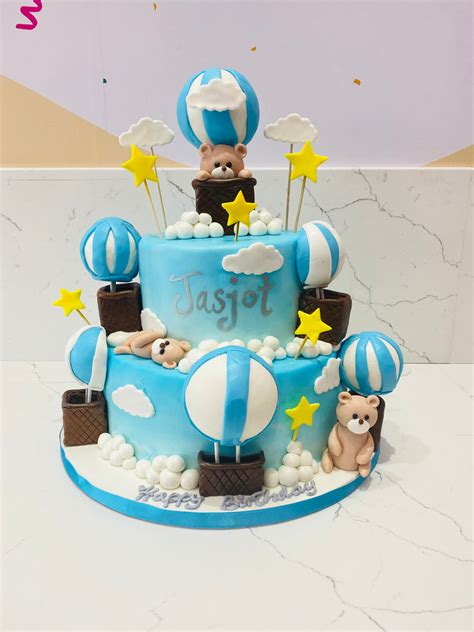 Jasjot Hot Air Balloon Fondant Cake Rashmi S Bakery