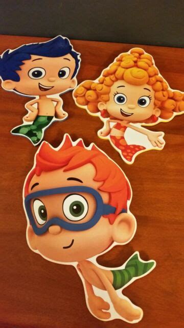 Bubble Guppies Wall Art 10 Eachset Of 3 Nonny Gil And Deema Pre