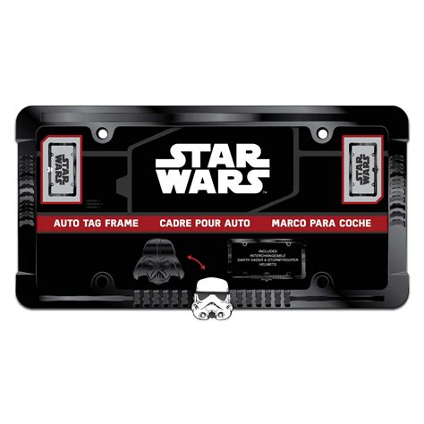 Star Wars Darth And Stormtrooper License Plate Frame Metal Shop Car