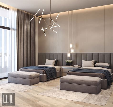 Twin Bedroom On Behance Luxurious Bedrooms Hotel Room Design Modern