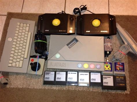 Atari Xe Video Game System And 9 Games Rare Video Games Auctions
