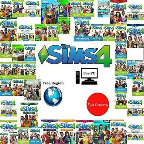 The Sims 4 All Expansion Packs Dlc Cottage Living Pc Etsy