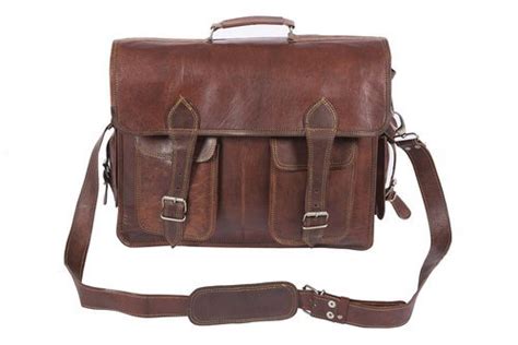 New Luxurious Classic Vintage Tan Leather Saddle Briefcase At Rs 5250