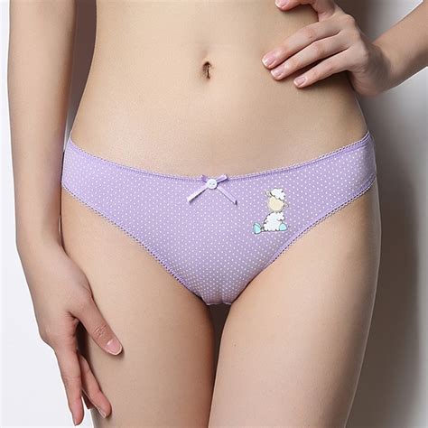 buy zihooo women cartoon bow panties sexy cotton hot briefs underwear dot low