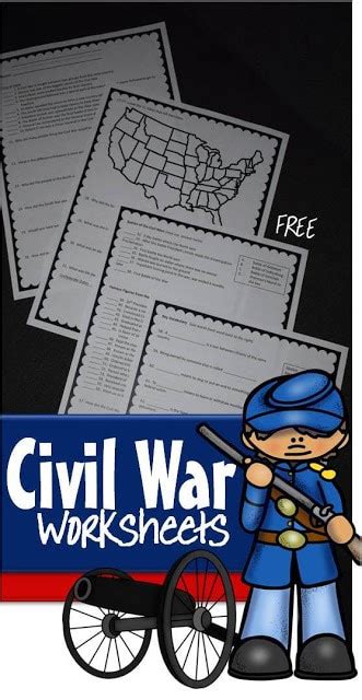 All activities and worksheets are included. FREE Civil War Worksheets for Kids