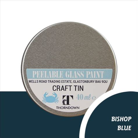 Bishop Blue Peelable Glass Paint Thorndown Wood And Glass Paints