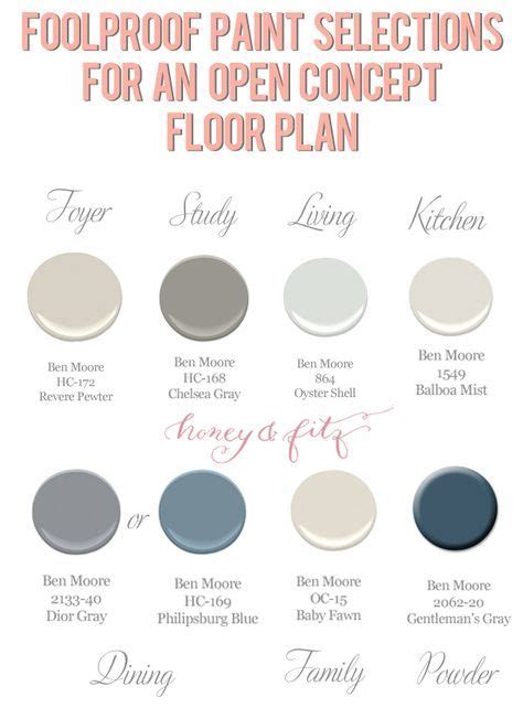 Foolproof Paint Selections For An Open Concept Floor Plan House Color