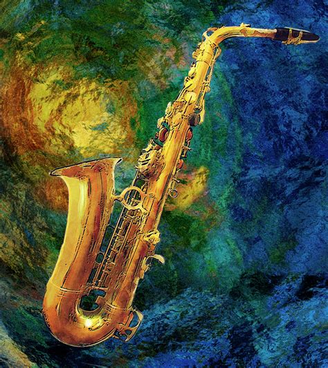 Saxophone Painting By Jack Zulli Fine Art America