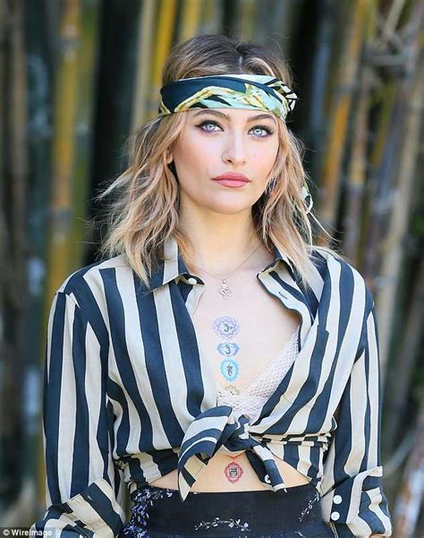 Style Savvy The Daughter Of Late Music Legend Michael Jackson Sported A Monochrome Stripe