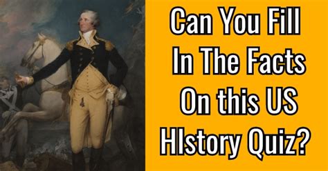Can You Fill In The Facts On This Us History Quiz All About States