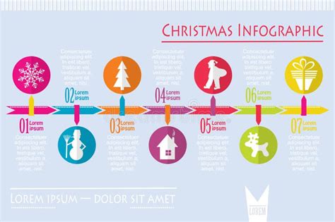 Christmas Infographic Set Stock Vector Illustration Of Graphic 27307778