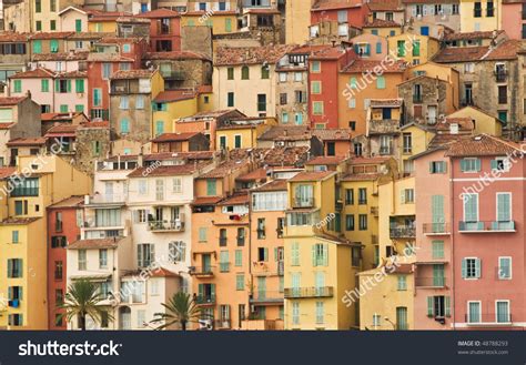 Colorful Houses Menton France Stock Photo 48788293 Shutterstock