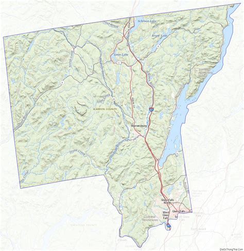Map Of Warren County New York