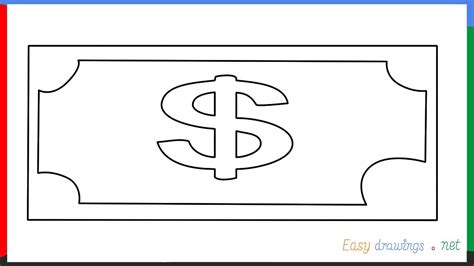 Money Drawing How To Draw A Money Step By Step For Beginners Youtube