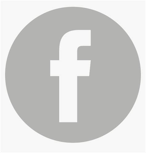Fb Icon Png Facebook Logo Grey Circle Transparent Png Transparent