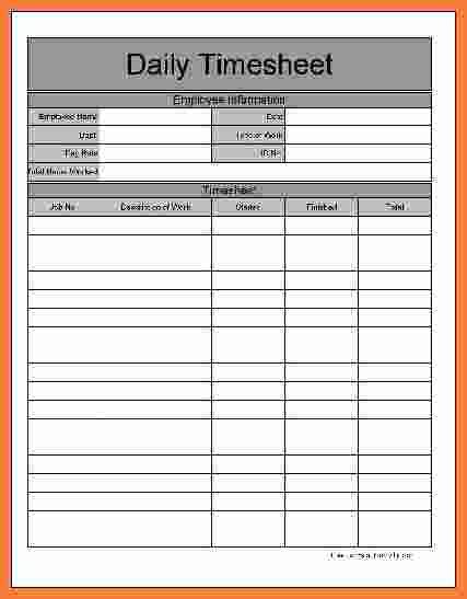 Sample Timesheets In Excel New Sample X