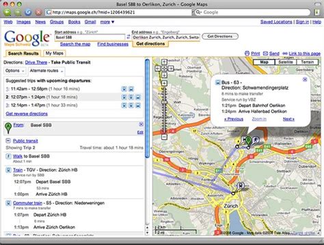 Find what you need by getting the latest information on businesses, including grocery stores, pharmacies and other important places with. maps.google.ch - public transport routing | Timetable with ...