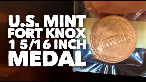 Fort Knox Medal Us Mint Youtube