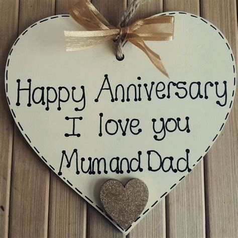 Handmade gifts for mom and dad. personalised wedding anniversary gift for mum & dad ...