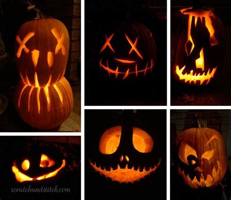 Halloween Pumpkin Carving Ideas Scratch And Stitch