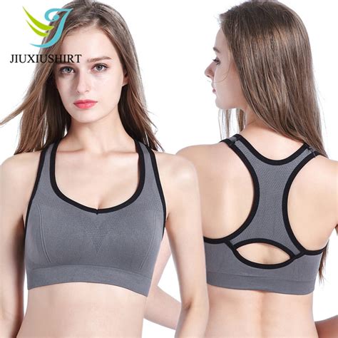 Women Sexy Fitness Yoga Push Up Sports Bra Gym Running Padded Professional Shockproof Quick Dry