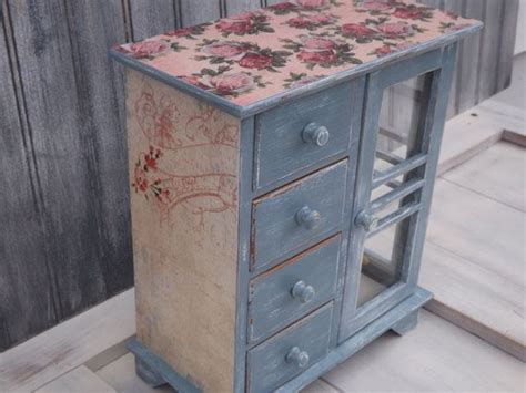 Upcycled Vintage Jewelry Armoire Shabby Chic By Upcycleddreams Upcycle