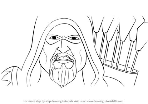 Learn How To Draw Green Arrow Face Green Arrow Step By Step Drawing