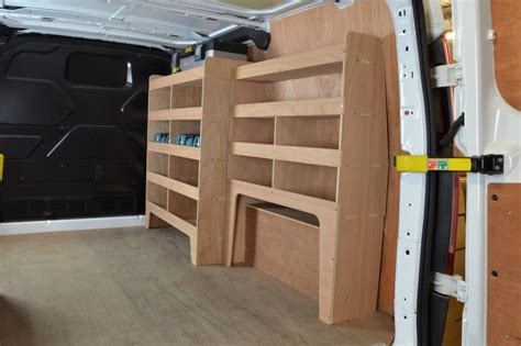 Ford Transit Custom 2013 To 2023 Plywood Offside Van Racking Shelving