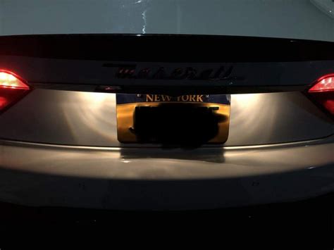 Whiter License Plate Lights Solution Maserati Forum