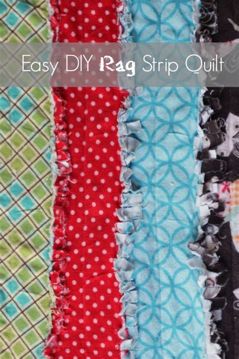 Easy Diy Rag Strip Quilt Practical Stewardship Rag Quilt Tutorial