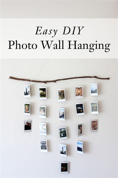 Easy Diy Photo Wall Hanging Dossier Blog
