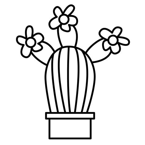 Dibujo De Cactus Para Colorear E Imprimir Dibujos Y Colores